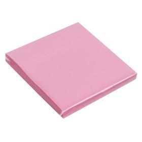 Блок с липким краем 76 мм х 76 мм, 80 листов, пастель, розовый