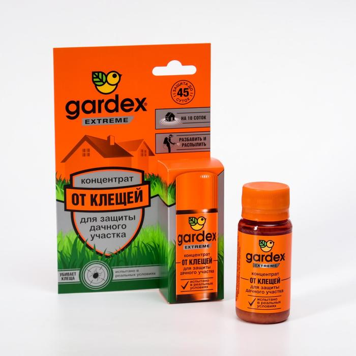 Концентрат "Gardex Extreme", для защиты дачного участка от клещей, флакон, 50 мл - фото 4708257
