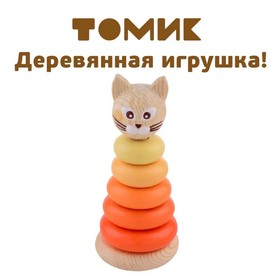 Пирамидки «Цветные» Котёнок, 7 элементов в Донецке