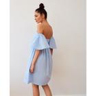 Платье с открытыми плечами MIST, р. 46, голубой - фото 799365945