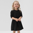 Платье для девочки MINAKU: Cotton collection, цвет чёрный, рост 140 см - фото 2709275