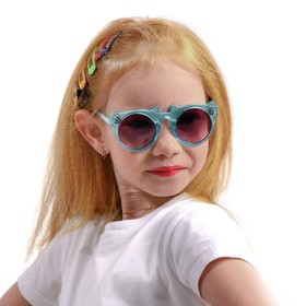 Очки солнцезащитные детские, UV400, линза 4.8х5 см, ширина 13 см, дужка 13 см, микс
