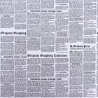 Бумага крафт, двусторонняя, сиреневый -газета, 0,6 х 10 м 6915290