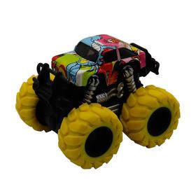 Машинка гоночная 4×4, фрикционная, двойной реверс, жёлтые колеса