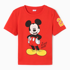 Футболка детская Mickey Микки Маус, рост 110-116, красный - фото 1688139
