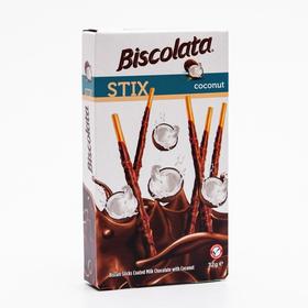 Бисквитные палочки Biscolata в молочном шоколаде с кокосовой стружкой, 32 г