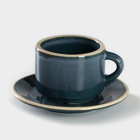 Кофейная пара Blu reattivo, чашка 80 мл, блюдце d=6 см
