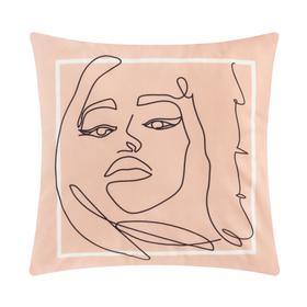 Чехол на подушку Этель "Dream girl" 40х40 см, 100% п/э, велюр