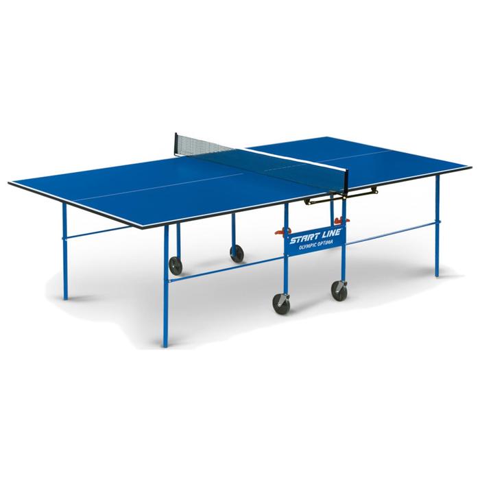 Стол теннисный Start line Olympic Optima BLUE с сеткой - фото 1042211