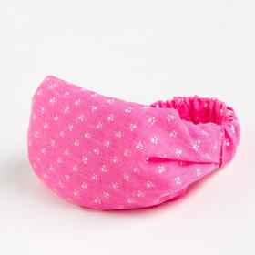 Косынка-повязка для девочки, цвет розовый, размер 44-48