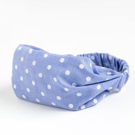 Косынка-повязка для девочки, цвет синий, размер 50-54