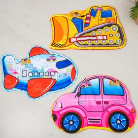 Развивающий коврик детский «Транспорт», 2 игрушки, виды МИКС в Донецке