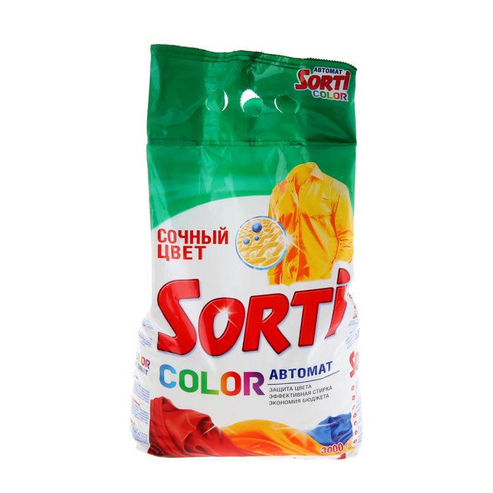 Порошок стиральный Sorti &quot;Автомат Color&quot;,  3000 г