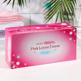Бумажные розовые двухслойные салфетки, Kami Shodji, с коэнз. Q10 180шт