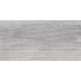 Ступень фронтальная Woodhouse, керамогранит, серый 29,7x59,8