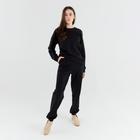 Костюм женский (свитшот, брюки) MINAKU: Casual Collection цвет чёрный, р-р 46 - фото 799461904