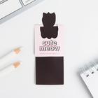 Магнитная закладка со стикером, Cute meow - фото 799461987