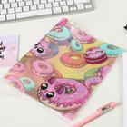 Голографическая обложка для тетради «Пончик» (5 шт) - фото 801018878