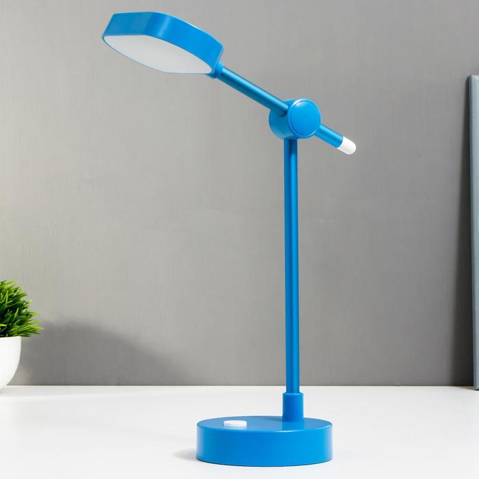 Лампа настольная сенсорная 16484/1BL LED 3,5Вт USB АКБ голубой 10х12х37,5 см - фото 8768374