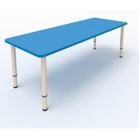 Стол детский регулируемый, 2-х местный, 1200 × 450 × 400 мм, группа 0-3, цвет синий