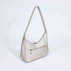 Сумка-багет, отдел на молнии, наружный карман, цвет бежевый - фото 799463916