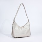 Сумка-багет, отдел на молнии, наружный карман, цвет бежевый - фото 799463917