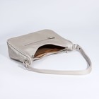 Сумка-багет, отдел на молнии, наружный карман, цвет бежевый - фото 802315455