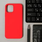 Чехол LuazON для телефона iPhone 12/12 Pro, Soft-touch силикон, красный - фото 799464636