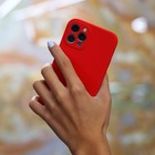 Чехол LuazON для телефона iPhone 12 Pro, Soft-touch силикон, красный - фото 800430230