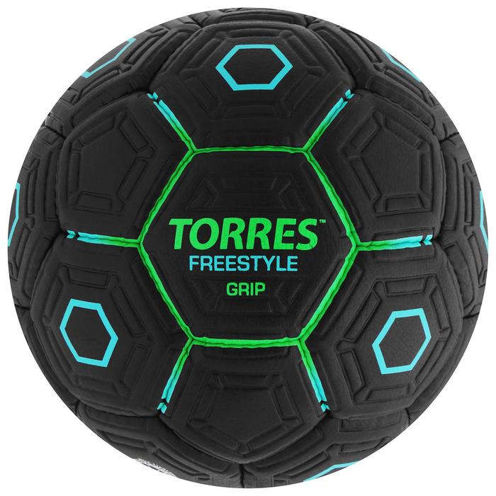 Мяч футбольный TORRES Freestyle Grip, PU, ручная сшивка, 32 панели, размер 5 - фото 834586