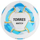 Мяч футбольный TORRES Match, PU, ручная сшивка, 32 панели, размер 4, 403 г - фото 395340