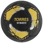 Мяч футбольный TORRES Street, размер 5, 32 панели, резина, 4 подкладочных слоя, ручная сшивка, цвет чёрный/жёлтый - фото 282723202
