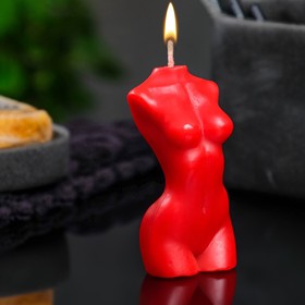 Фигурная свеча "Женское тело №1" красная, 9см в Донецке