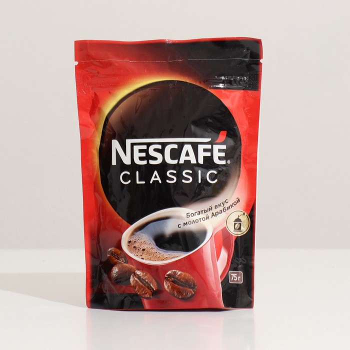 Кофе растворимый Nescafe Classic, 75 г - фото 4536771
