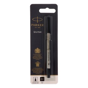 Стержень для ручки-роллера Parker Quink RB , 116мм, 0,7 мм, металлический, чёрные чернила