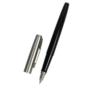 Ручка перьевая Parker Jotter Black Chrome Original F60, пластиковый корпус, 0,8 мм