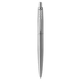 Ручка шариковая Parker Jotter XL Monochrome Stainless Steel CT , корпус из нержавеющей стали серебристый, синие чернила