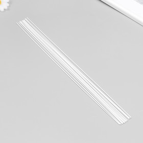 Проволока для творчества "Blumentag" 1.6 мм, 12 шт, 40 см, в пластиковой оплётке, белый