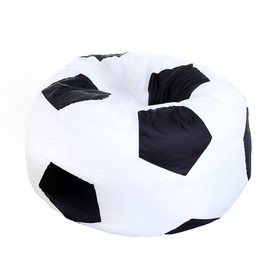 Кресло-мешок "Футбольный мяч", d85, цвет черно-белый