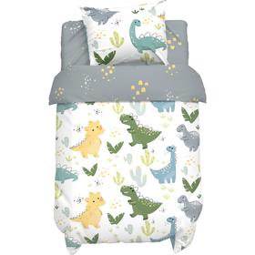 Постельное белье Little dino 112*147 см, 60*120+20 см, 40*60 см