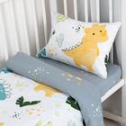 Постельное белье Little dino 112*147 см, 60*120+20 см, 40*60 см - фото 799533449