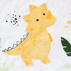 Постельное белье Little dino 112*147 см, 60*120+20 см, 40*60 см - фото 799533451