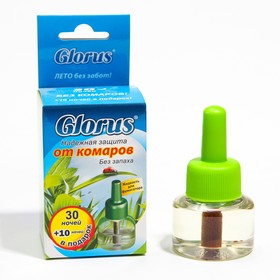 Жидкость от комаров "Глорус", без запаха, 40 ночей, 1 шт