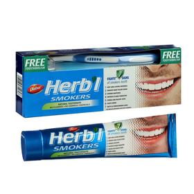 Набор Dabur Herb'l Smokers: зубная паста 150 г + зубная щётка