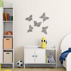 Декор настенный "Бабочки", 5 элементов, 7-11х12 см - фото 799540771