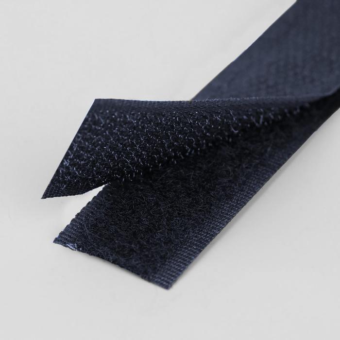 Липучка, 20 мм × 25 см, цвет тёмно-синий №114 - фото 1578902