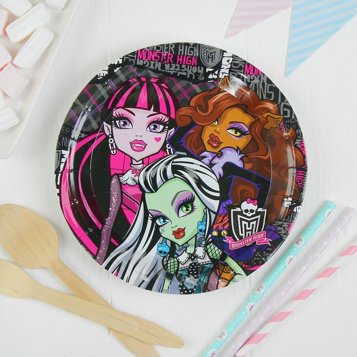 Набор тарелок Monster High, 18 см, 10 шт.