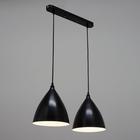 Светильник 2021/2, 2х40Вт Е14, цвет чёрный - фото 2597652