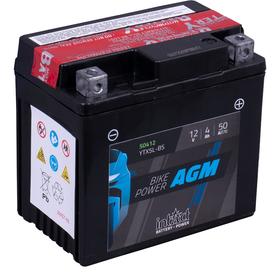 Аккумулятор intAct IA YTX5L-BS, AGM, 12В, 4Ач, пуск ток 50А, обратная (- +) 6991298
