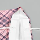 Пакет "Клетка розовая", полиэтиленовый, с пластиковой ручкой, 44 х 40 см, 100 мкм 7003271